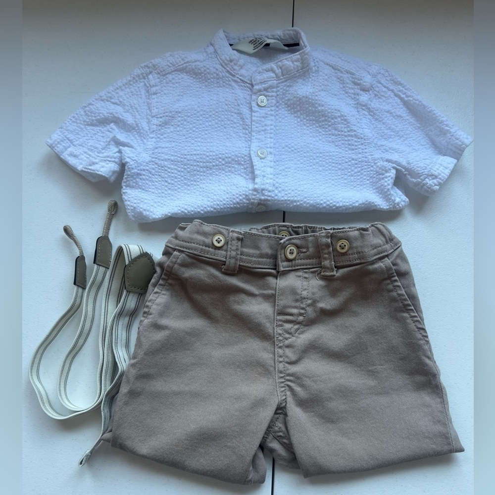 H&M 2-PIECE SHIRT AND PANTS SET